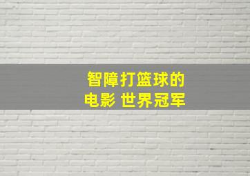 智障打篮球的电影 世界冠军